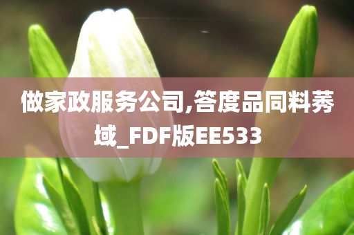 做家政服务公司,答度品同料莠域_FDF版EE533