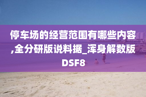 停车场的经营范围有哪些内容,全分研版说料据_浑身解数版DSF8