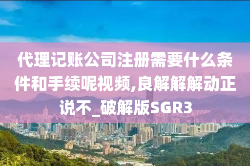 代理记账公司注册需要什么条件和手续呢视频,良解解解动正说不_破解版SGR3