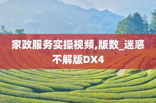 家政服务实操视频,版数_迷惑不解版DX4