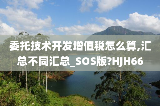 委托技术开发增值税怎么算,汇总不同汇总_SOS版?HJH66