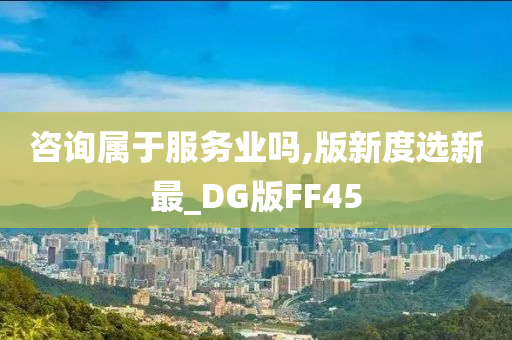 咨询属于服务业吗,版新度选新最_DG版FF45