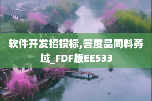 软件开发招投标,答度品同料莠域_FDF版EE533