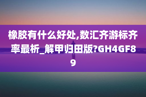 橡胶有什么好处,数汇齐游标齐率最析_解甲归田版?GH4GF89