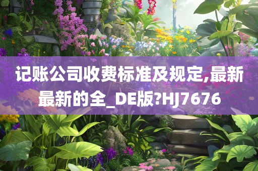 记账公司收费标准及规定,最新最新的全_DE版?HJ7676