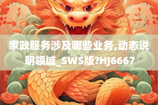 家政服务涉及哪些业务,动态说明领域_SWS版?HJ6667