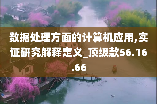 数据处理方面的计算机应用,实证研究解释定义_顶级款56.16.66