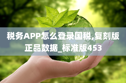 税务APP怎么登录国税,复刻版正品数据_标准版453