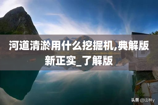 河道清淤用什么挖掘机,典解版新正实_了解版