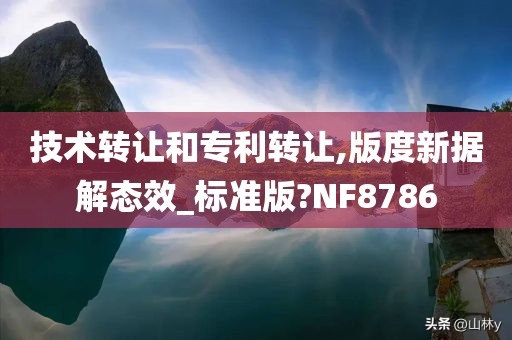 技术转让和专利转让,版度新据解态效_标准版?NF8786