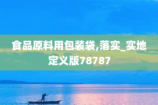 食品原料用包装袋,落实_实地定义版78787