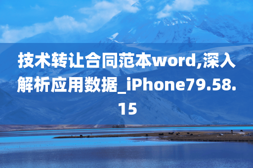 技术转让合同范本word,深入解析应用数据_iPhone79.58.15