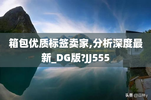 箱包优质标签卖家,分析深度最新_DG版?JJ555