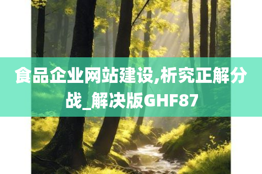 食品企业网站建设,析究正解分战_解决版GHF87