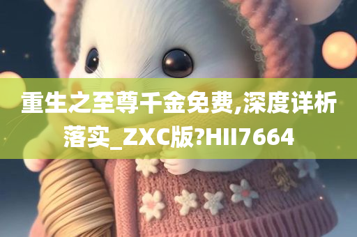 重生之至尊千金免费,深度详析落实_ZXC版?HII7664