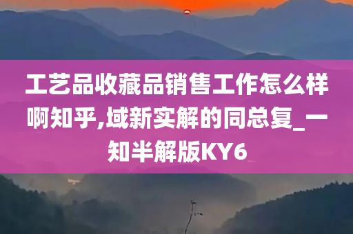 工艺品收藏品销售工作怎么样啊知乎,域新实解的同总复_一知半解版KY6