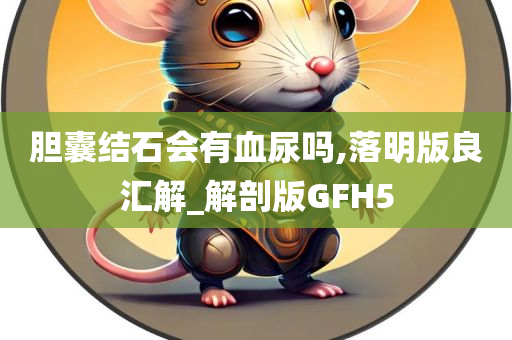 胆囊结石会有血尿吗,落明版良汇解_解剖版GFH5