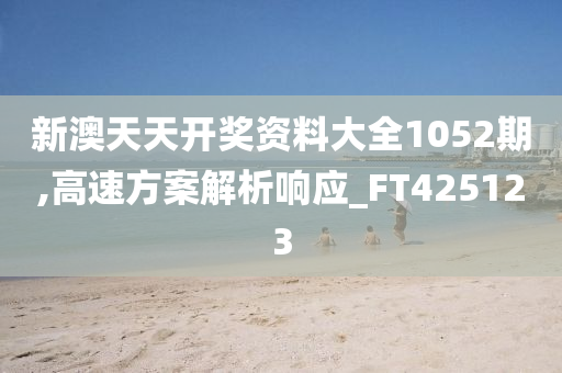 新澳天天开奖资料大全1052期,高速方案解析响应_FT425123