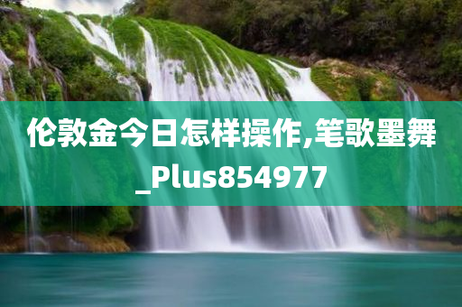 伦敦金今日怎样操作,笔歌墨舞_Plus854977