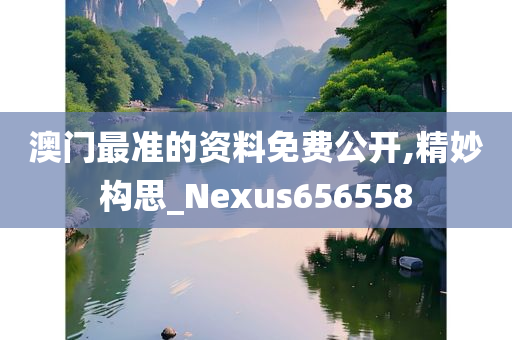 澳门最准的资料免费公开,精妙构思_Nexus656558