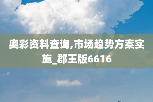 奥彩资料查询,市场趋势方案实施_郡王版6616