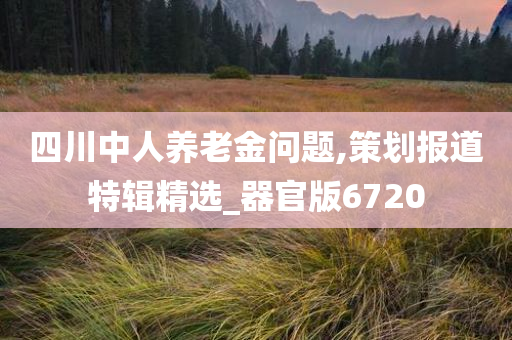 四川中人养老金问题,策划报道特辑精选_器官版6720