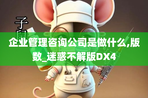 企业管理咨询公司是做什么,版数_迷惑不解版DX4