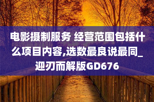 电影摄制服务 经营范围包括什么项目内容,选数最良说最同_迎刃而解版GD676