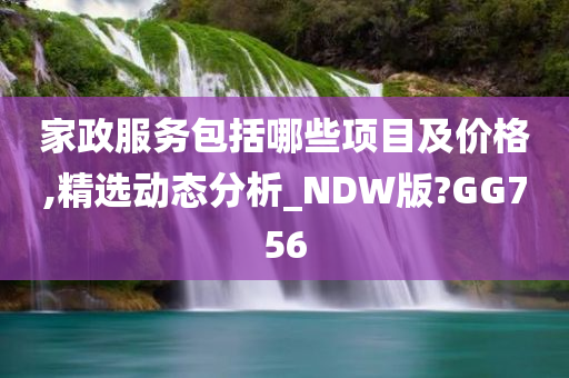 家政服务包括哪些项目及价格,精选动态分析_NDW版?GG756